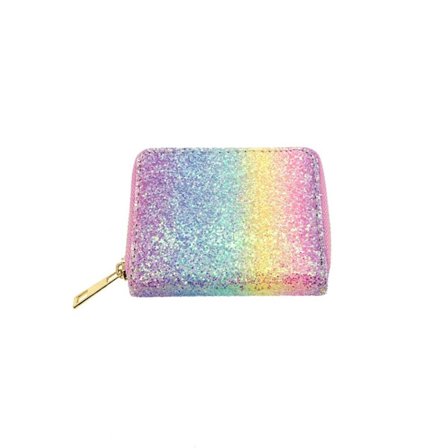 Glittrig paljettplånbok med dragkedja 4 4