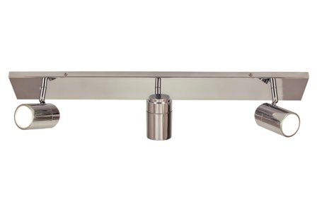 Aneta Lighting LIVORNO 3-SPOT skinne bad, krom, IP44, for vegg/tak