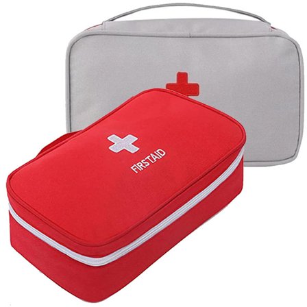 2 kpl Mini kannettava lääkintälaukku Tyhjä ensiapupakkaus Kompakti lääketieteellinen hätäensiapupaketti