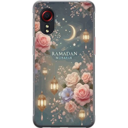 Kompatibelt Mobildeksel til Samsung Galaxy Xcover 5 Mørk fantasiscene med menneske og demonisk skapning i flammende landskap med overnaturlig kraft