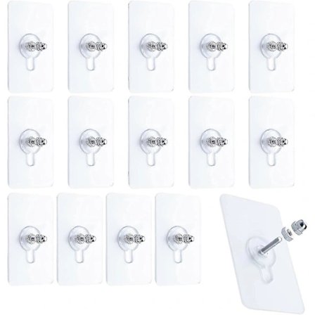 Selvklæbende Vægskruer Hængende Søm, Vandtætte Skruefrie Klistermærker Til Ophængning Uden Spor Kraftige Selvklæbende Vægmonterede Skruer...