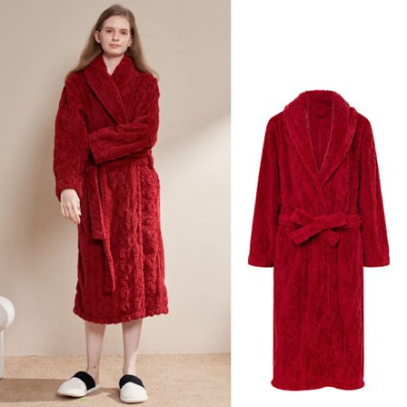 Miesten ja naisten Terry-shawl-turkkilainen kylpytakki