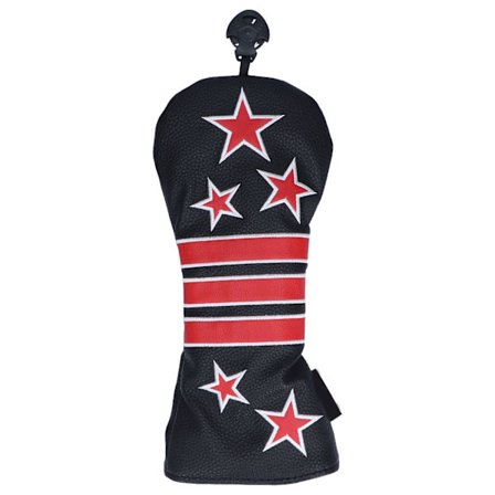 Kestävä Golf Wood Head Cover #5 Tähtiraidallinen Headcover Guard Repsuoja