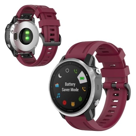 Garmin Fenix 6S holdbar Urrem - Vinrød