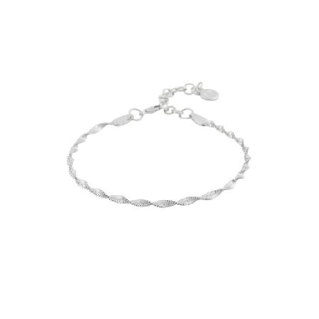 SNÖ of Sweden Lisbon Brace Armband Dam Silver ONESIZE