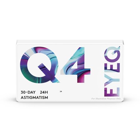 EyeQ 24 For Astigmatism Q4 - Kontaktlinser fra EyeQ - 6 stk/pk