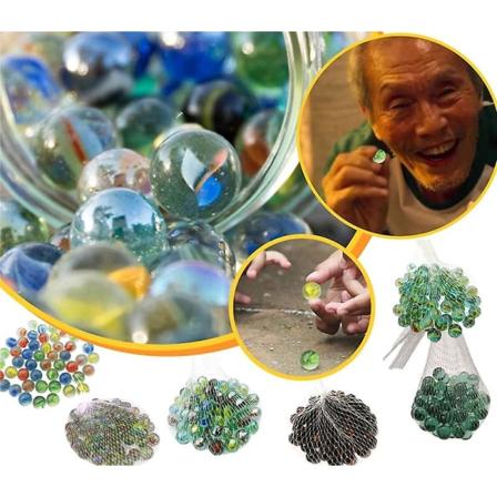 Squid Game Pinball Set Barnens färgade glasbollleksaker 10pcs