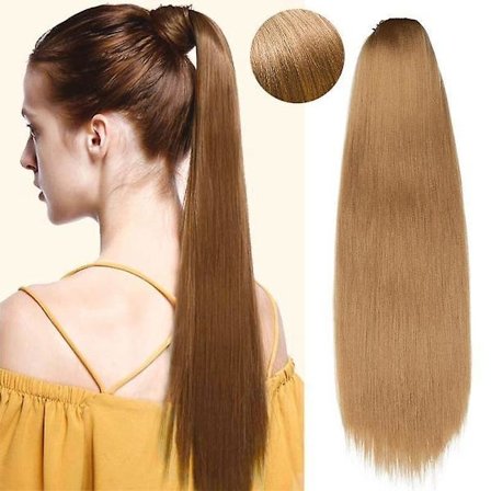 22" Yaki Straight Hestehale-forlengelse med snor for kvinner (FMY)