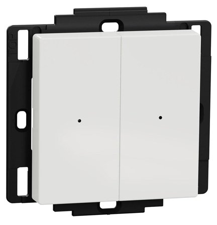 Schneider Electric Wiser WDE002924 Tryckknapp trådlös 2 kanaler, Strömbrytare & vägguttag