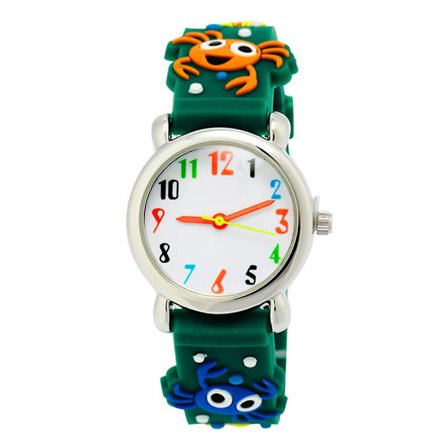 Vandtæt ur til drenge - Sejt ur til børn - Justerbar rem - Tegnefilmsur til børn