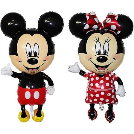 45 Tums Stor Jumbo Storlek Mickey Karaktär Folieballong Minnie Mouse Ballonger för Barnkalas Dekoration