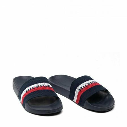Tommy Hilfiger, Knited Pool Slide Fm 0Fm 03642-Dw 5 40 Niebieski, Mężczyzna, Rozmiar: 40 EU