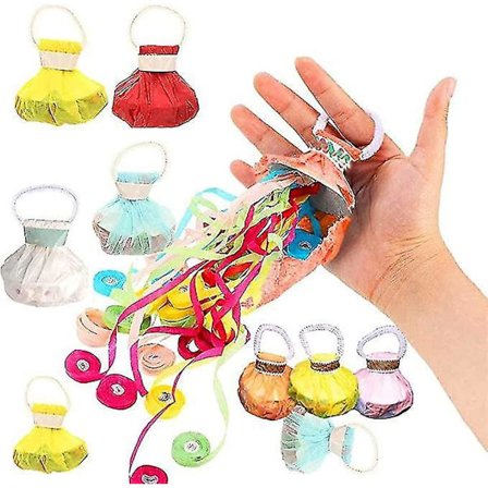 10 stk Regnbue Papir Streamers Krepa Håndværk Party Kast