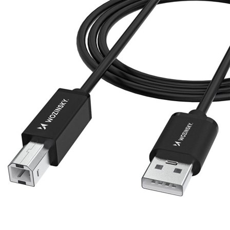 Wozinsky USB-B till USB-kabel 480Mb/s 1m - Svart
