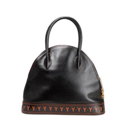 Yves Saint Laurent Vintage Pre-ownedLæderskuldertasker Sort, unisex Vintage Tasker, Størrelse: ONE Size