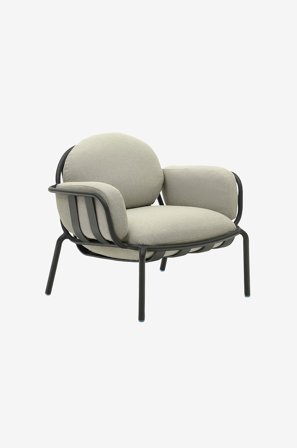 Kave Home - Fåtölj för utomhusbruk - joncols - Grå - Utefåtöljer - Från Homeroom