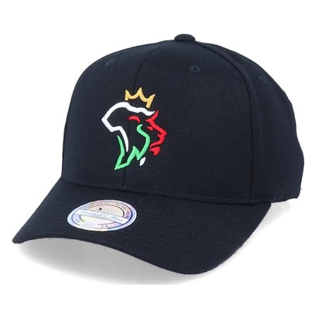 Iconic - Svart adjustable Caps - African King 110 Black Adjustable - Kiddo Cap @ Hatstore