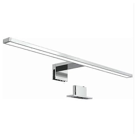 LED Spegellampa, Skåplampa, Badrumsvägglampa, Neutralt Vitt Ljus 4000 Kelvin, 5w, 650lm, Ip44, Bredd 300mm, Krom