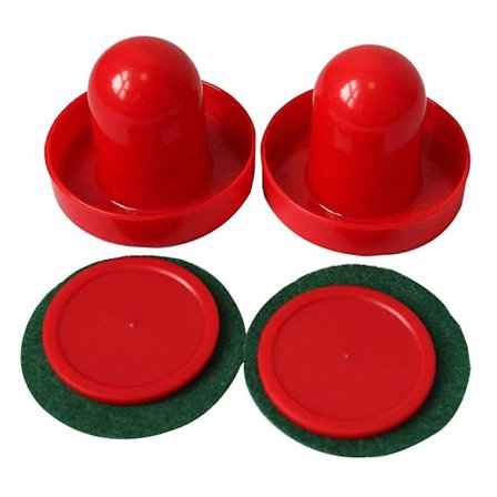 1 Set Air Hockey Pucks Mini Air Hockey Bordhandtag Mallet 60mm Filt Pushers 50mm Hem Air Pucks Barn Air Hockey Spel