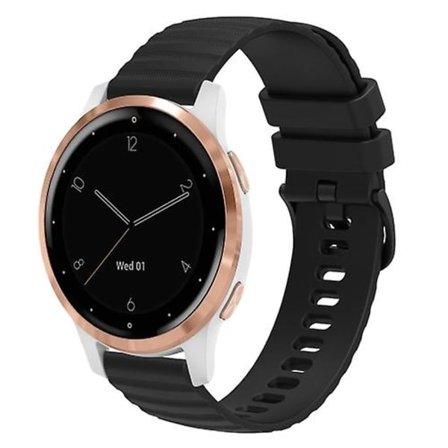 Garmin Vivoactive 4s:lle 18mm aaltoileva pisteviiva, yksivärinen watch CJV