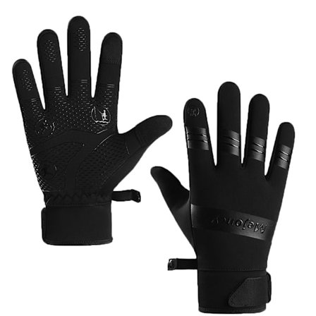 Varme termiske handsker Ridehandsker SORT S