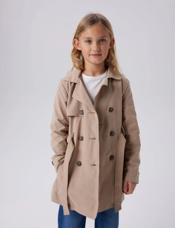 name it Nkfmadelin Trench Coat Noos - Beige - 116