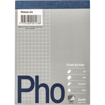 Notatblokk A6 Ruter 60G