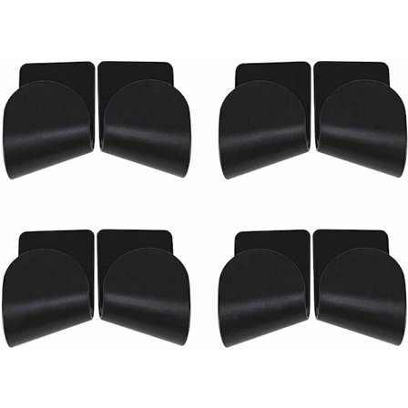 Par av grytlockshållare för skåpstativ Väggmonterad grytlockshållare Hålfri lockförvaring Vägghylla för grytor Stekpannor Lock Triomphe Set om 4 Svart