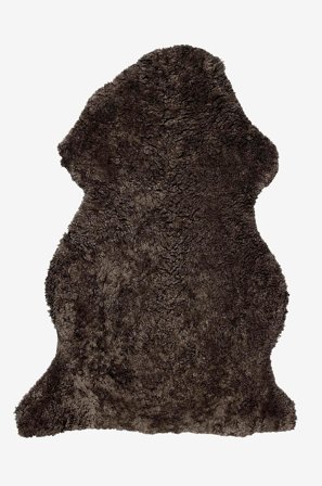 Skinnwille - Fåreskind Curly - Brun - Skind & skindtæpper - Fra Homeroom