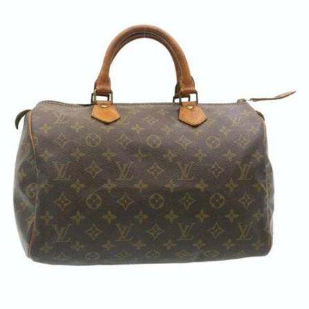 Louis Vuitton Vintage, Bag Pre-owned Bruin, Dames, Maat:ONE Size,leer
