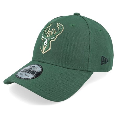 New Era - NBA Green adjustable Czapka Z Daszkiem - Milwaukee Bucks The League Green Adjustable @ Hatstore