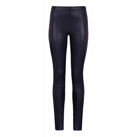 Soft Rebels SRSoho Leather Pant - Night Sky Blå, Dame Læderbukser