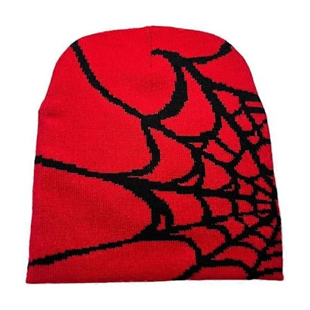 Y2k Hue Spider Web Hat Y2k Strikket Hue Skullies Hue Spider Web Hue Baggy Slouchy Hue Hovedbeklædning