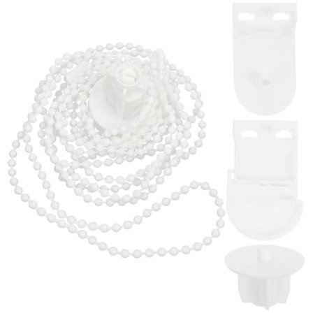 5 stk. Universelle Rullegardin Monteringsbraketter Sett Rullegardiner Persienne Clutch Brakett Kjede med Kuler