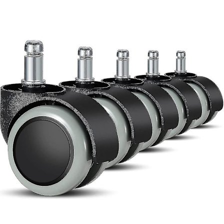 5 Pak Kontorstolshjul 11 Mm / 22 Mm Udskiftning Hårdt Gulv Til Spilstole, Drejestole