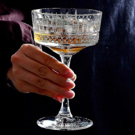 260ml Martini Glas med Graverede Striber Champagne Cocktail Glas Kop Hjemme Bar Drikkevarer|gravering