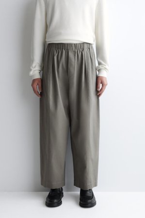 COS Homme Pantalon Barrel Court En Coton in Vert