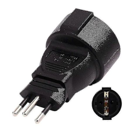 EU Standard 16a 250v Schweizisk 3-stifts Rund Hane Till Hona Strömförsörjningsadapter