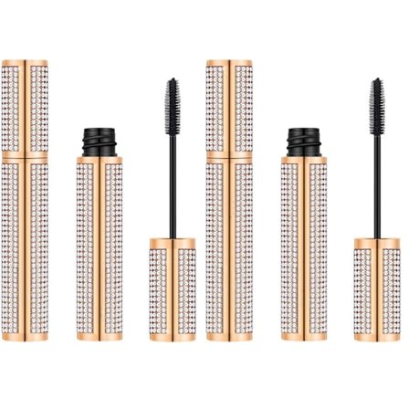 Diamond Mascara, Vandfast Langtidsholdbar Volumengivende Formel med Udtværingsfri Krølleforlængelse, Intens Forlængelse af Øjenvipper til S