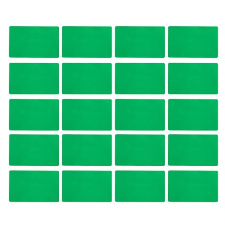 50 stk. aluminiumlegerings visittkort gravert farge tomme navnekort forretningstilbehør grønn