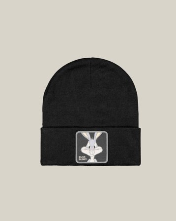 Capslab Looney Tunes Bugs Bunny Black Beanie Capslab Svart Mössor Kille - Kids Brand Store