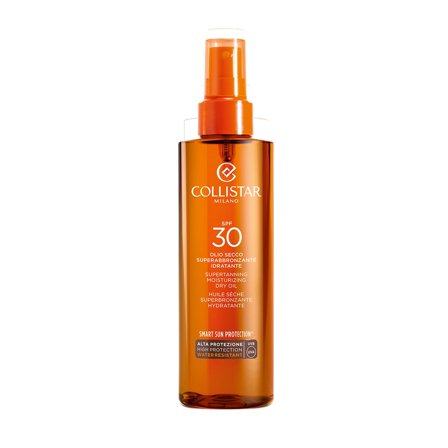 Collistar Olio Secco Superabbronzante Idratante SPF30 200ml - Olio solare corpo alta prot.
