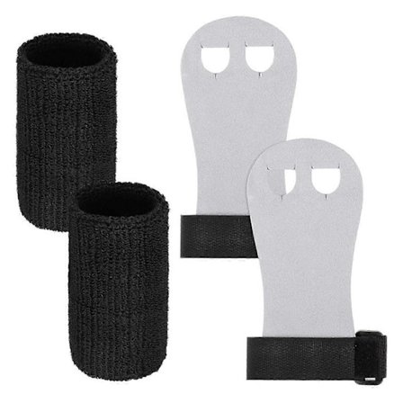 Børne Gymnastik Greb og Håndledsbånd Sæt Komfortabel Håndledsstøtte Gymnastikhandsker Træningshandsker og Håndledsindpakninger Pink