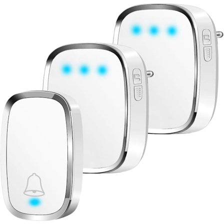 Trådløs Dørklokke, Udendørs Trådløs Klokke Vandtæt 300 Meter, ZQKLA