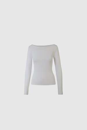 CAMILLA PIHL - Petronella Rib Boatneck - Ecru - XXL