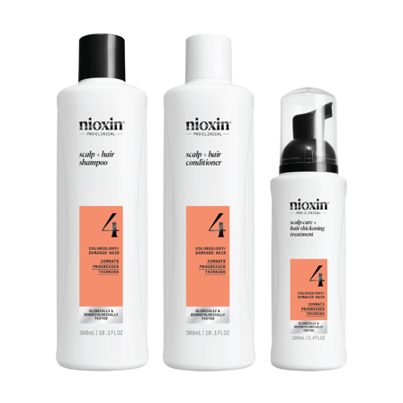 Nioxin System 4 Loyalty Kit, 300 ml + 300 ml + 100 ml