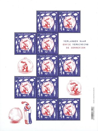 Belgien - Forbindelser - Postfrisk ark