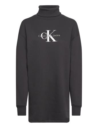 Monologo Roll Neck Dress Calvin Klein Jeans Black