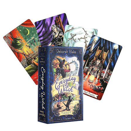 78 korttia Everyday Witch Tarot Oracle -kortit Pakka ennustaminen Perhejuhla Lautapeli pulmapelit, juhlapelit