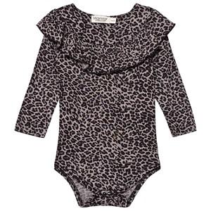 Kids - MarMar Copenhagen Gray Bibbi Leo Baby Body 9 Months/ 74 cm - All in ones - 9 months - Grey - Mädchen